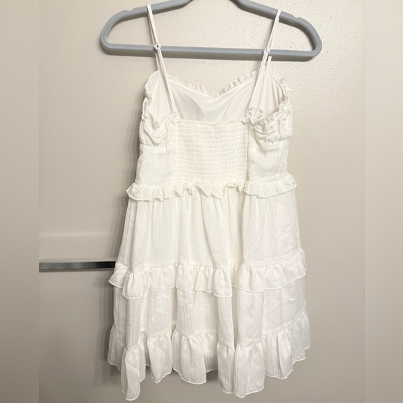 Wild Fable White Ruffled Dress - Picture 2 of 4